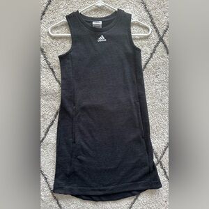 Adidas dark gray/black sleeveless tank dress Size 10/12 never worn no tags.